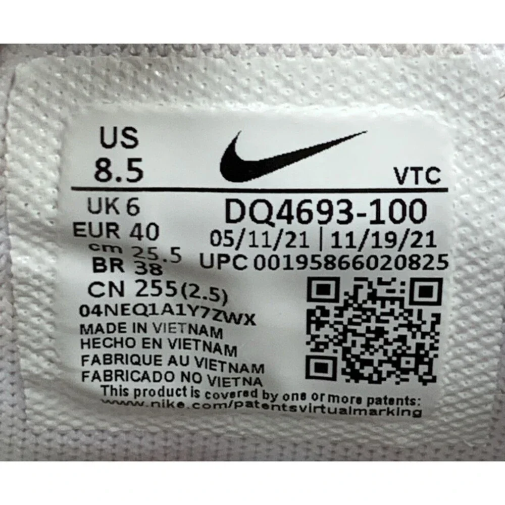 Nike Air Max 270 Burnt Sunrise Pink White Running Athletic Sneakers Women's 8.5